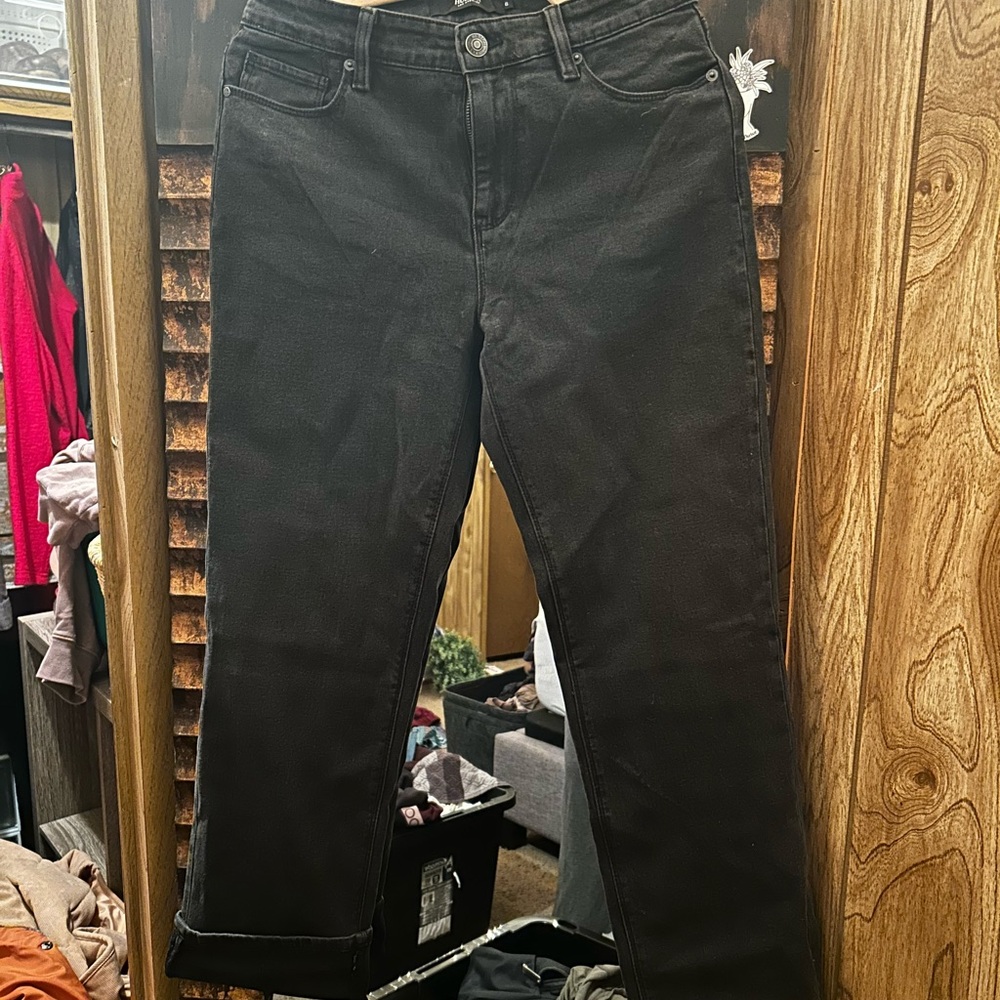 Hudson Jeans Women's Straight-Leg Jeans in Black